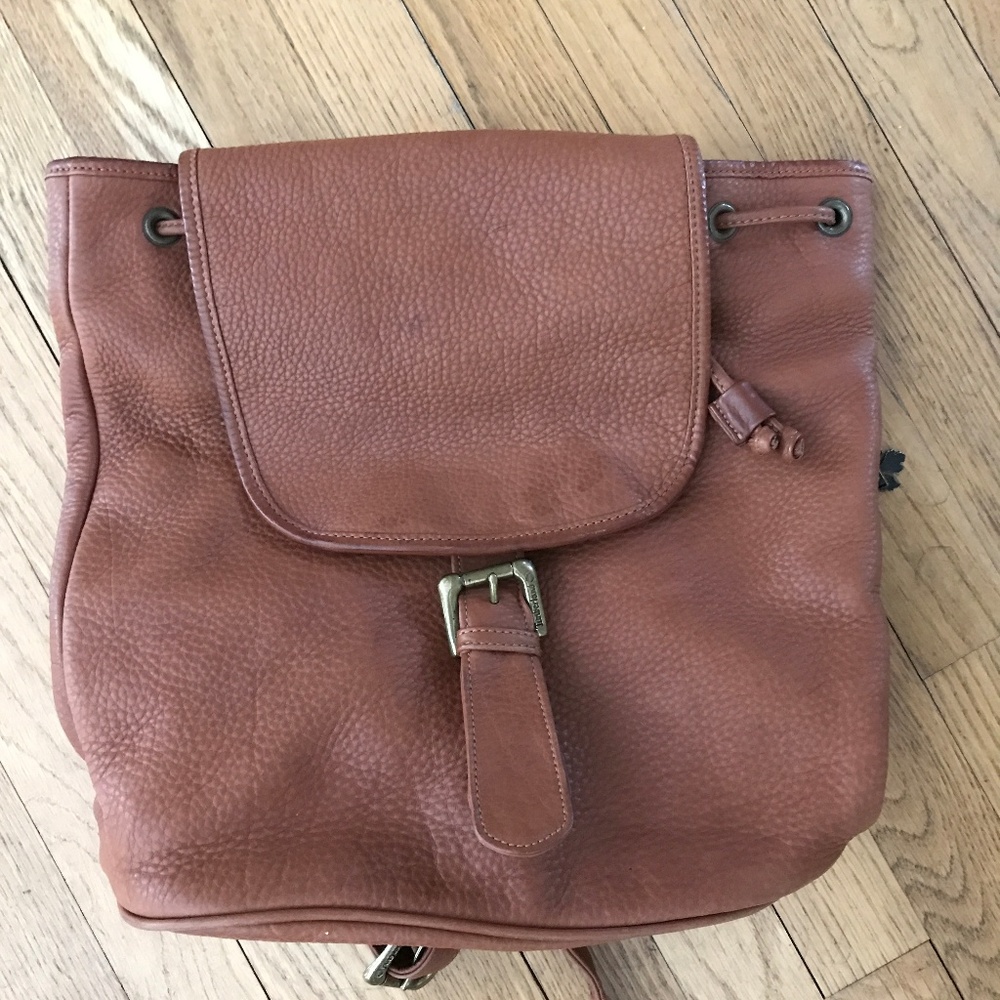 Vintage Timberland brown Leather Backpack